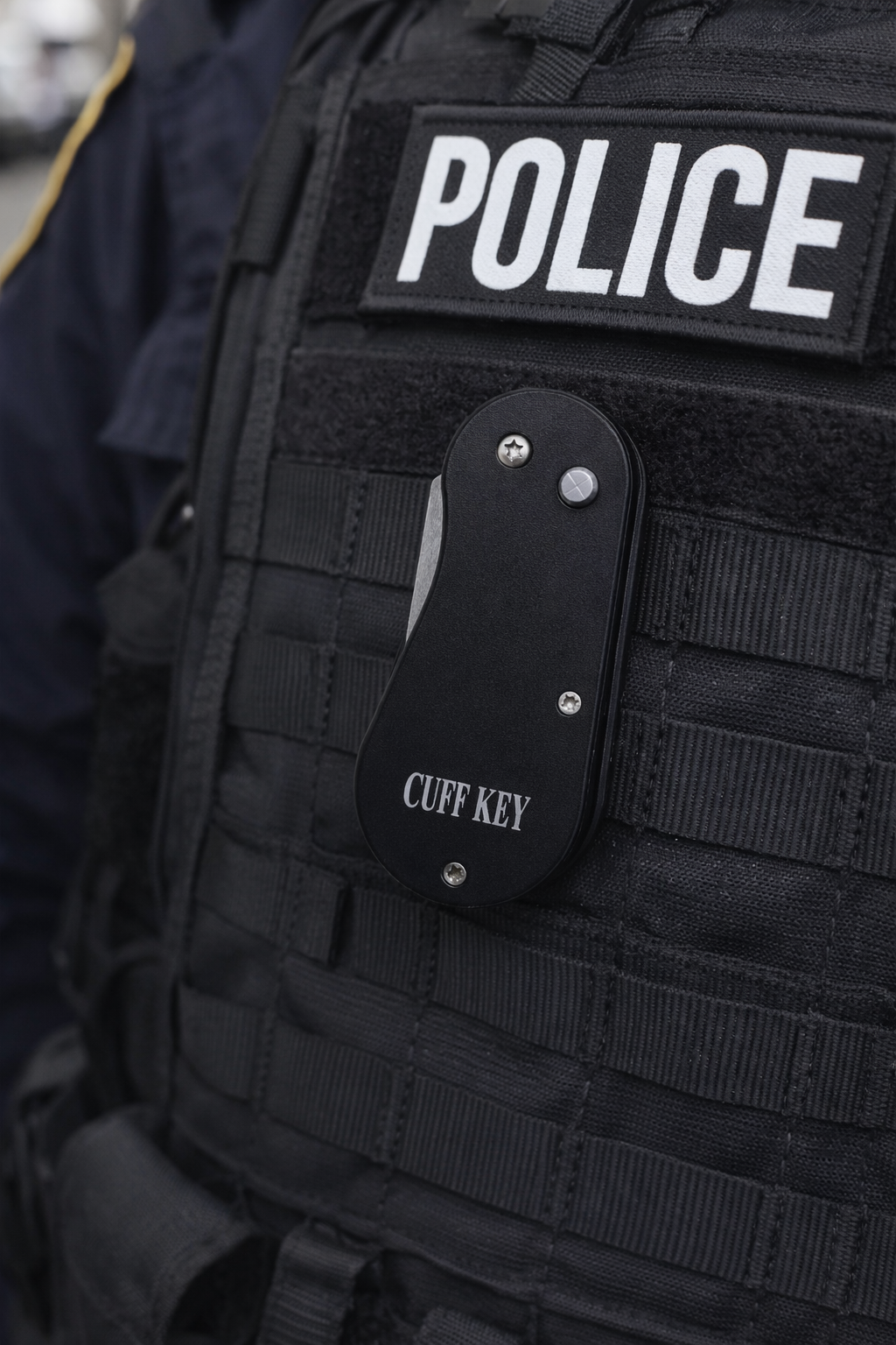 Police Handcuff Key - Heavy Duty Retractable Cuff Key for Law Enforcement